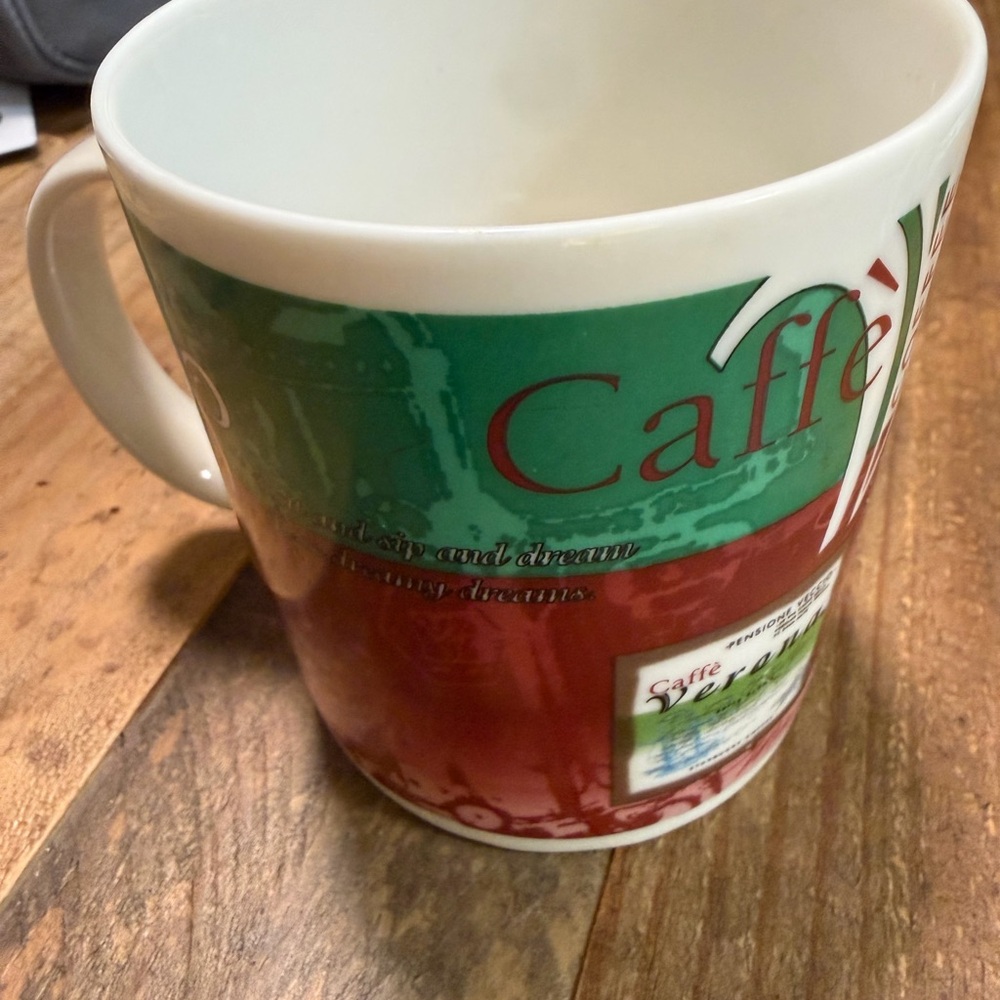 Starbucks Ceramic Mug - Green & Red